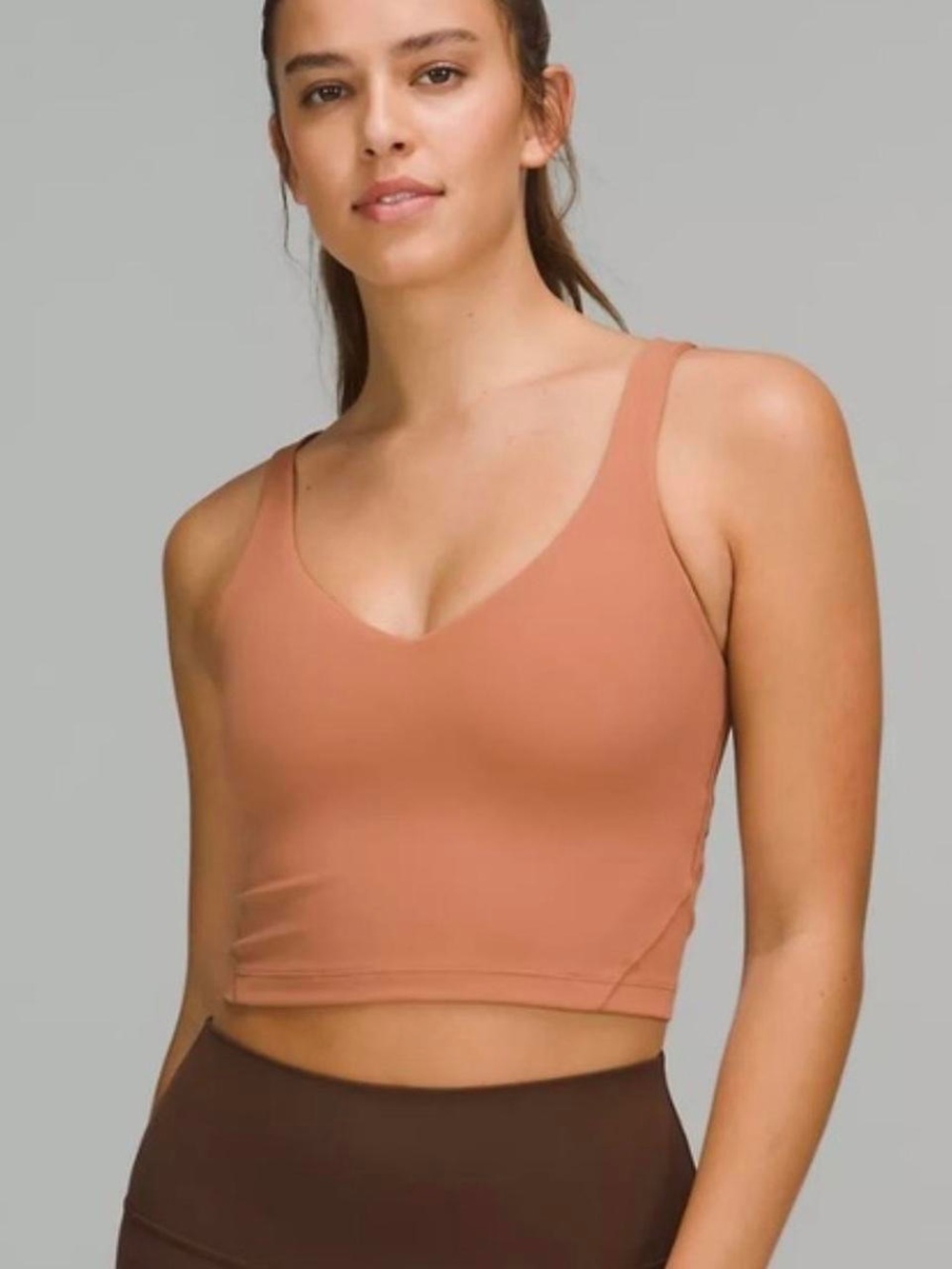 Lululemon Dusty Clay Cropped Align Tank